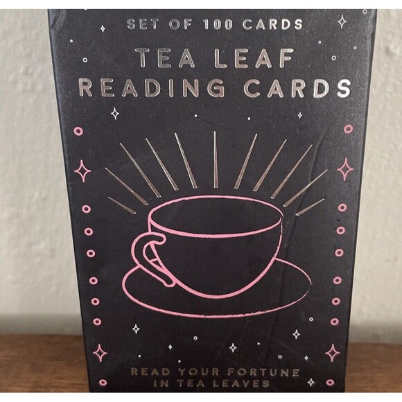 Gift Republic Tea Leaf Reading Cards Read Your Fortune in Tea Leaves 100‎ Cards - Picture 2 of 6